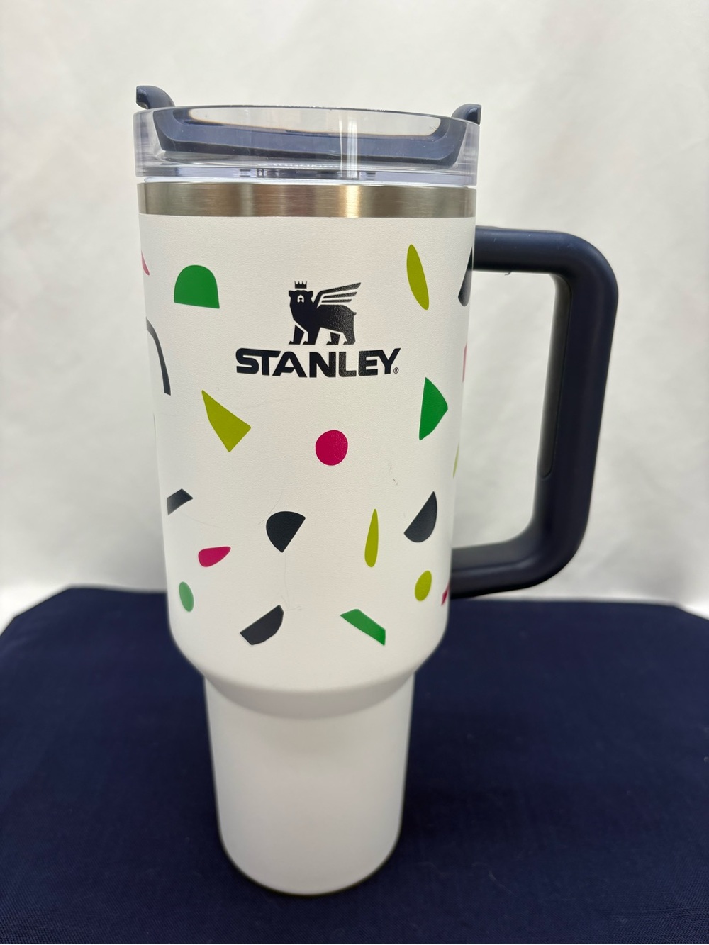 STANLEY 40 oz Quencher H2.0 FlowState Tumbler Abstract Geos Target Confetti